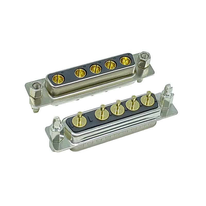 5W5 direct insertion 180 ° d-sub connector